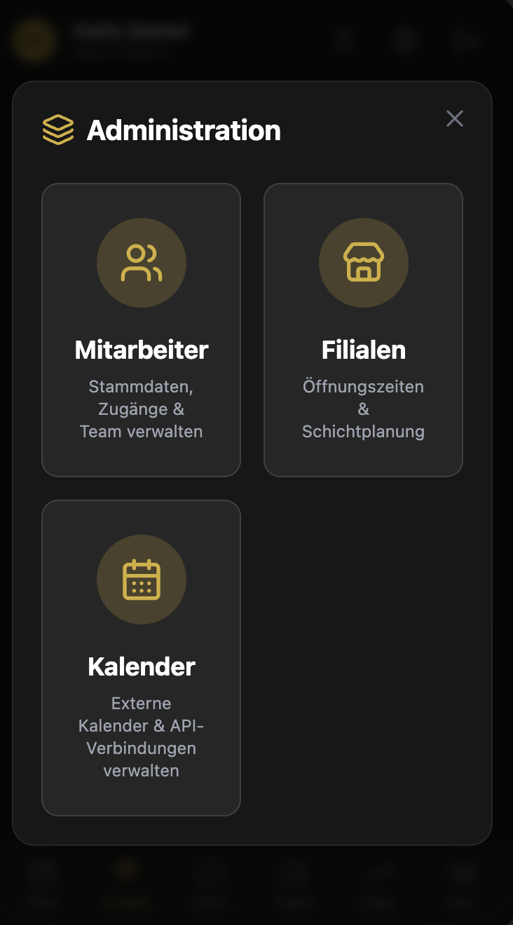 Manage everything in one place. — Barber House Staff App